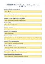 ABCTE PTK Final Test Questions with Correct Answers&NewLine;&lpar;Grade A&plus;&rpar;