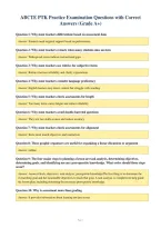 ABCTE PTK Practice Examination Questions with Correct&NewLine;Answers &lpar;Grade A&plus;&rpar;