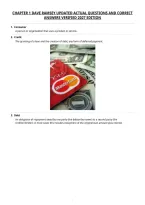 Chapter 1 Dave Ramsey Updated Actual Questions And Correct&NewLine;Answers Verified 2027 Edition&NewLine;