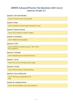 ABDSM Advanced Practice Test Questions with Correct&NewLine;Answers &lpar;Grade A&plus;&rpar;