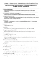 Chapter 1 Introduction To Radiologic And Imaging Sciences&NewLine;And Patient Car Updated Actual Questions And Correct&NewLine;Answers Verified 2027 Edition