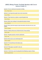 ABEKA Biology Practice Test Bank Questions with Correct&NewLine;Answers &lpar;Grade A&plus;&rpar;