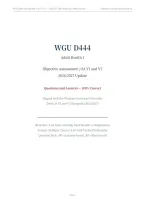 WGU D444 ADULT HEALTH 1 ACTUAL OA EXAM 2026&sol;2027 &vert; V1 & V2 &vert; Questions & Answers 100&percnt; Correct &vert; Verified Solutions &vert; Pass Guaranteed - A&plus; Graded&NewLine;&NewLine;