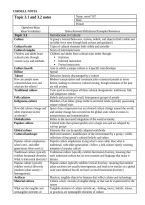 APHUG topic 3&period;1 and 3&period;2 notes