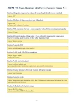 ABFM ITE Exam Questions with Correct Answers &lpar;Grade A&plus;&rpar;
