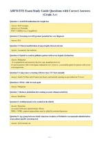 ABFM ITE Exam Study Guide Questions with Correct Answers&NewLine;&lpar;Grade A&plus;&rpar;