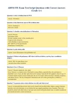 ABFM ITE Exam Test Script Questions with Correct Answers&NewLine;&lpar;Grade A&plus;&rpar;