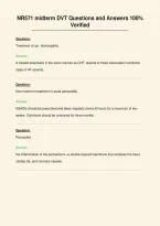 NR571 midterm DVT Questions and Answers 100&percnt;&NewLine;Verified