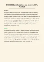 NR571 Midterm Questions and Answers 100&percnt;&NewLine;Verified