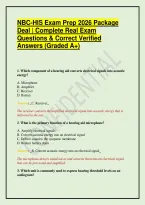 NBC-HIS Exam Prep 2026 Package Deal &vert; Complete Real Exam Questions & Correct Verified Answers &lpar;Graded A&plus;&rpar;