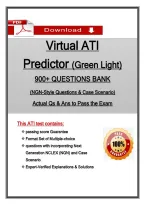  2026 Virtual ATI Predictor &lpar;Green Light&rpar; Questions Bank &ndash; 900&plus; Actual Questions with Correct Answers&comma; Updated PDF