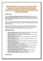 WGU D443 OBJECTIVE ASSESSMENT HEALTH ASSESSMENT ALL-IN-ONE PACKAGE DEAL &vert; 3 FULL PRACTICE EXAMS&comma;  OA-ALIGNED QUESTIONS&comma; NORMAL VS&period; ABNORMAL FINDINGS MATRICES &mdash; 100&percnt; VERIFIED