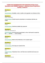 CHIMA NCE EXAMINATION TEST UPDATED ACTUAL Exam&NewLine;Questions and CORRECT Answers &vert; Ultimate Exam Preparation&NewLine;Bundle &vert; Grade A&plus;