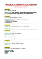 CINTAS SSR CERTIFICATION UPDATED ACTUAL Exam Questions&NewLine;and CORRECT Answers &vert; Updated Practice Questions and&NewLine;Solutions &vert; A&plus; Verified