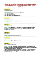 CINTAS SSR CERTIFICATION UPDATED ACTUAL Exam Questions&NewLine;and CORRECT Answers &vert; Ultimate Exam Preparation Bundle &vert;&NewLine;Grade A&plus;