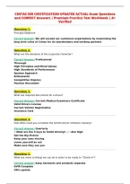 CINTAS SSR CERTIFICATION UPDATED ACTUAL Exam Questions&NewLine;and CORRECT Answers &vert; Premium Practice Test Workbook &vert; A&plus;&NewLine;Verified