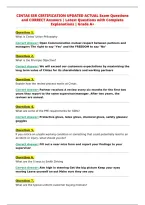 CINTAS SSR CERTIFICATION UPDATED ACTUAL Exam Questions&NewLine;and CORRECT Answers &vert; Latest Questions with Complete&NewLine;Explanations &vert; Grade A&plus;