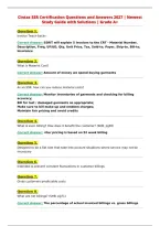 Cintas SSR Certification Questions and Answers 2027 &vert; Newest&NewLine;Study Guide with Solutions &vert; Grade A&plus;