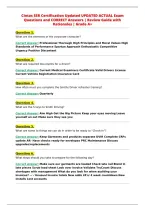 Cintas SSR Certification Updated UPDATED ACTUAL Exam&NewLine;Questions and CORRECT Answers &vert; Review Guide with&NewLine;Rationales &vert; Grade A&plus;