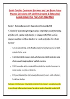 SOUTH CAROLINA CONTRACTOR BUSINESS AND LAW EXAM ULTIMATE STUDY BUNDLE &vert; FULL NASCLA REFERENCE REVIEW&comma; FINANCIAL MANAGEMENT&comma; LIEN LAWS & 400&plus; VERIFIED PRACTICE QUESTIONS WITH DETAILED RATIONALES &mdash; GRADED A&plus;