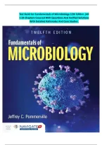 Test Bank For Fundamentals of Microbiology 12th Edition &vert;by Jeffrey C&period; Pommerville &vert;All 1-24 Chapters Covered With Questions And Verified Solutions With Detailed Rationales And Case Studies&period;