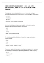 Hec 140 Set &num;2 2026&sol;2027 &vert; Hec 140 Set 2 Study Guide&comma; Practice Questions & Exam Review