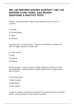 HEC 140 EXAM PACKAGE DEAL 2026&sol;2027 &vert; HEC 140 STUDY GUIDE&comma; PRACTICE QUESTIONS&comma; EXAM REVIEW & COMPLETE PREP