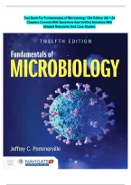 Complete Test Bank For Fundamentals of Microbiology 12th Edition &vert;by Jeffrey C&period; Pommerville&vert;ISBN&colon; 9781284211757 &vert;All 1-24 Chapters Covered With Questions And Verified Solutions With Detailed Rationales And Case Study&period;