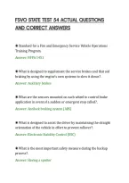 Fsvo State Test 54 Actual Questions&NewLine;And Correct Answers&NewLine;