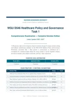 WGU D546 HEALTHCARE POLICY TASK 1 ACTUAL EXAM 2026&sol;2027 &vert; Merger Analysis Complete Solution &vert; Cedar Bend & Western View &vert; Pass Guaranteed - A&plus; Graded&NewLine;&NewLine;