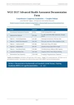 WGU D117 ADVANCED HEALTH ASSESSMENT ACTUAL EXAM 2026&sol;2027 &vert; Documentation Form &vert; Latest Update &vert; Complete Solution &vert; Pass Guaranteed - A&plus; Graded&NewLine;&NewLine;