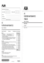 AQA AS Level Further Mathematics Paper 2 Statistics 2026 &lpar;7366&sol;2S&rpar; Question Paper and Mark Scheme