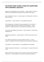 Ihs Exam Study Guide & Practice Questions With Answers 2026&sol;2027