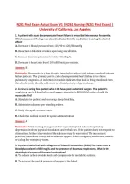 N261 Final Exam Actual Exam V1 &vert; N261 Nursing &lpar;N261 Final Exam&rpar; &vert; &NewLine;University of California&comma; Los Angeles