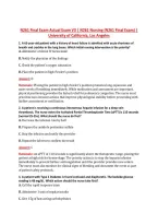 N261 Final Exam Actual Exam V3 &vert; N261 Nursing &lpar;N261 Final Exam&rpar; &vert; &NewLine;University of California&comma; Los Angeles 