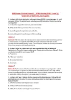 N261 Exam 2 Actual Exam V3 &vert; N261 Nursing &lpar;N261 Exam 2&rpar; &vert; &NewLine;University of California&comma; Los Angeles 