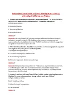 N261 Exam 2 Actual Exam V2 &vert; N261 Nursing &lpar;N261 Exam 2&rpar; &vert; &NewLine;University of California&comma; Los Angeles 