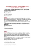 N261 Exam 1 Actual Exam V3 &vert; N261 Nursing &lpar;N261 Exam 1&rpar; &vert; &NewLine;University of California&comma; Los Angeles 