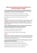 N261 Exam 1 Actual Exam V2 &vert; N261 Nursing &lpar;N261 Exam 1&rpar; &vert; &NewLine;University of California&comma; Los Angeles 