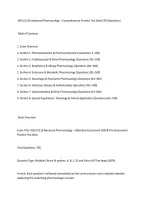 WGU D116 Advanced Pharmacology &ndash; Comprehensive Practice Test Bank &lpar;700 Questions&rpar; &NewLine;Table of Contents &NewLine;1&period; Exam Overview &NewLine;2&period; Section 1&colon; Pharmacokinetics & Pharmacodynamics &lpar;Questions 1&ndash;100&rpar; &NewLine;3&period; Section 2&colon; Cardiovascular & Renal Pharmacology &lpar;Questions 1