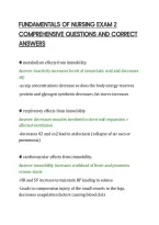 Fundamentals Of Nursing Exam 2&NewLine;Comprehensive Questions And Correct&NewLine;Answers