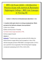BSN 346 Exam &lpar;2026&rpar; &vert;100-Question &NewLine;Practice Exam with Answers & Rationales &NewLine;Nightingale College &vert; BSN 346&colon; Concepts &NewLine;of Nursing III