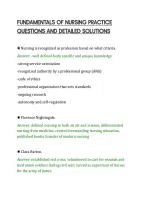 Fundamentals Of Nursing Practice&NewLine;Questions And Detailed Solutions