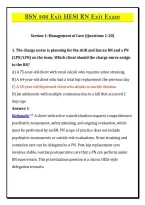 BSN 366 Exit HESI RN Exit Exam &lpar;PDF&rpar; &vert; &lpar;2026&sol;2027&rpar; Practice Questions &vert; Nursing IV