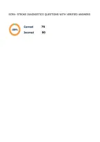 Scrn- Stroke Diagnostics Questions With Verified Answers
