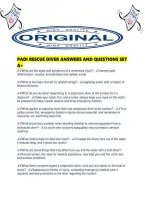 Padi Rescue Diver Answers And Questions Set A&period;pdf