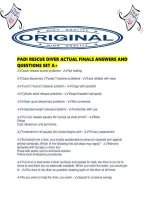 Padi Rescue Diver Actual Finals Answers And Questions Set A&period;pdf