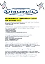 Padi Rescue Diver Comprehensive Answers And Questions Set A&period;pd