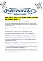 Padi Rescue Diver Evaluation Exams Answers And Questions Set A&period;pdf