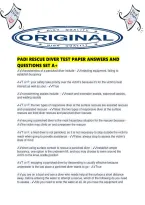 Padi Rescue Diver Test Paper Answers And Questions Set A&period;pdf